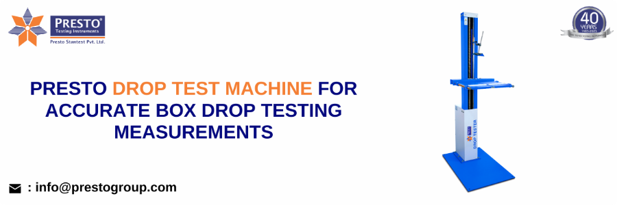 Presto drop test machine for accurate box drop testing measurements